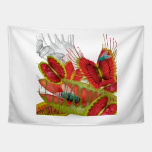 Feed Me - Beautiful And Deadly Plants - Venus Fly Trap Tapestry