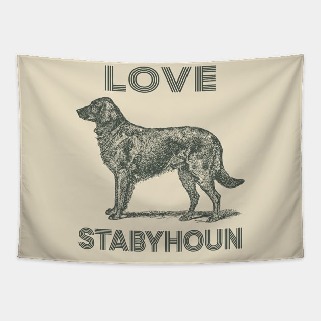 Love Stabyhoun Dog Tapestry by tabaojohnny