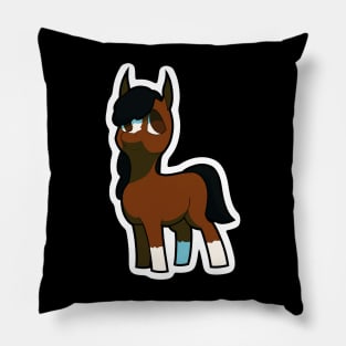 Bay Horse Chibi Pillow