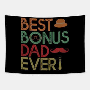 Best Bonus Dad Ever Gift Dad Fathers Day Gift Tapestry