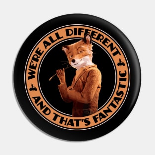 Fantastic Mr Fox - We're all Different Pin