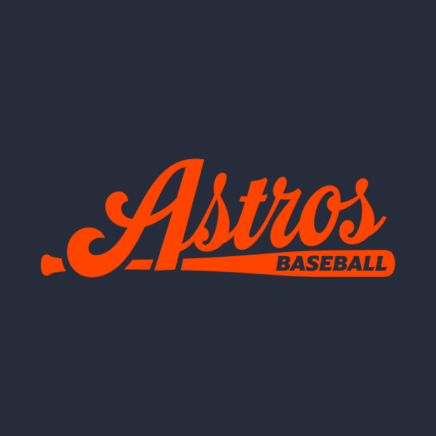 Astros Baseball Bat by Throwzack