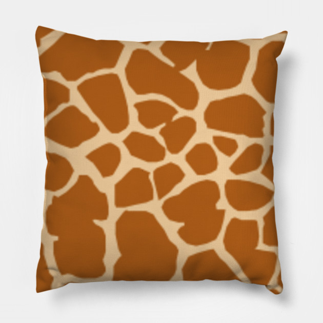 Giraffe Print Giraffe Pillow Teepublic
