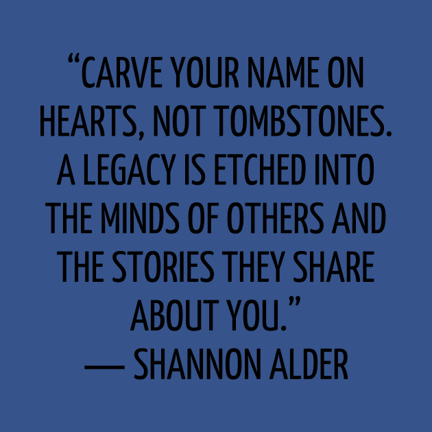 quote Shannon Alder about charity by AshleyMcDonald