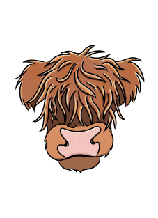 Farm Hair Don't Care, Highland Cow Magnet