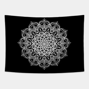 White mandala Tapestry