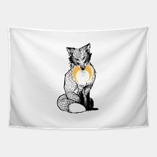 Fox moon Tapestry