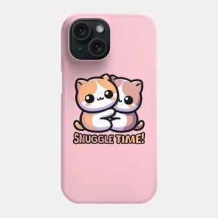 Snuggle Time!! Cute Cuddle Cats Phone Case