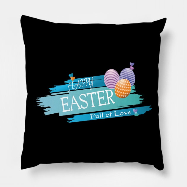 happy easter Pillow by Double You Store