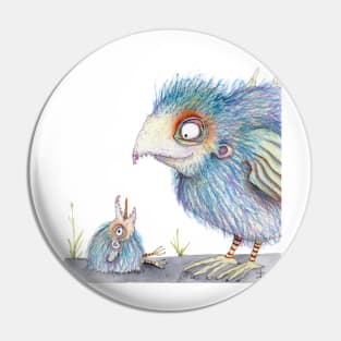 Mama bird Pin