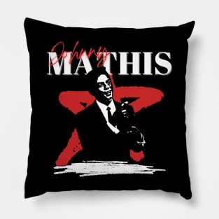 Johnny mathis 70s retro Pillow