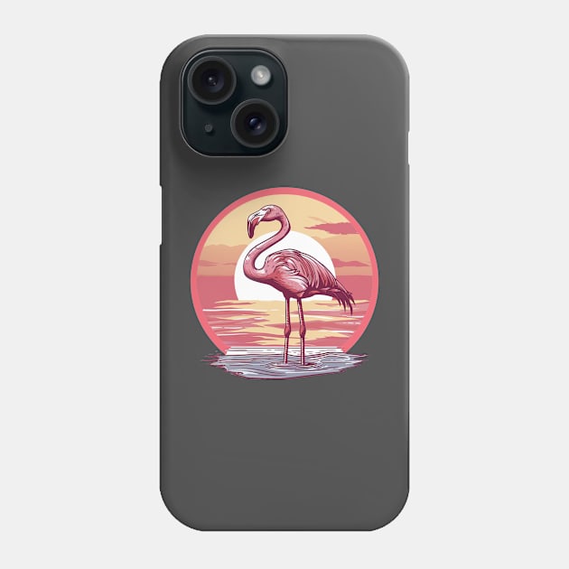 Pink Flamingo Summer Vibes Phone Case by NineBlack