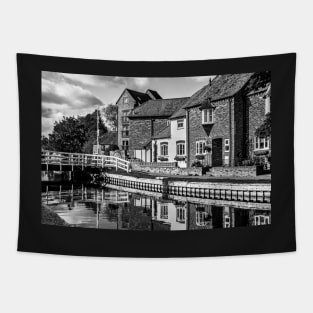 Picturesque Canalside Cottages in Newbury Tapestry