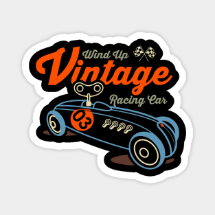 Wind-up Vintage Racing Car Magnet