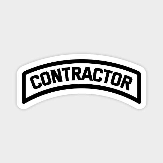 Contractor Tab Magnet by BadgeWork