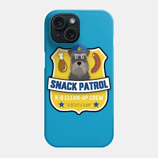 Schnauzer Snack patrol Phone Case