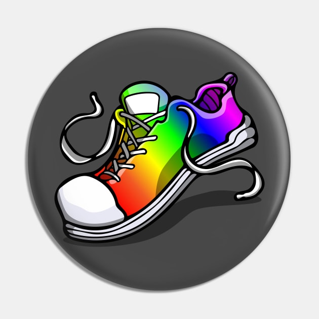 Pride Shoe *Rainbow* Pin by deancoledesign