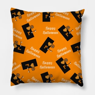 Love At First Bite Halloween Pattern Pillow