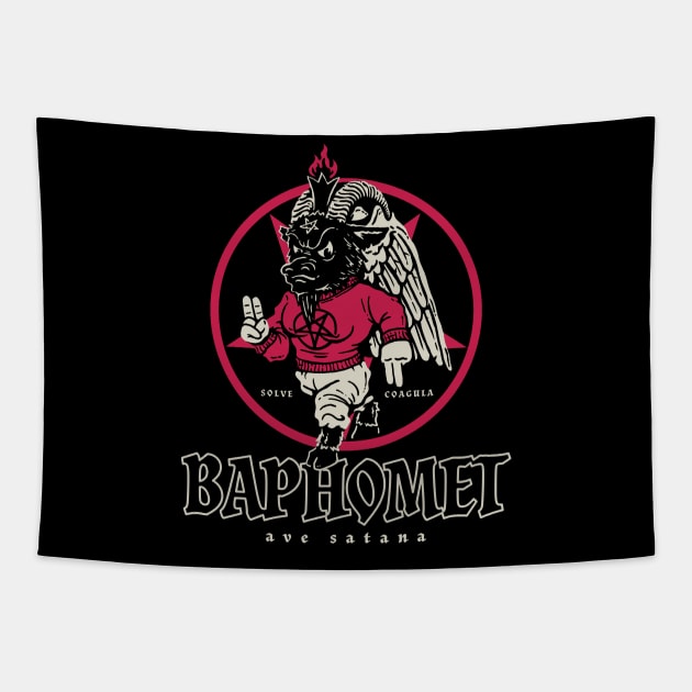 Baphomet Tapestry by Dustin Wyatt Design