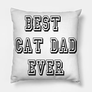 Vintage Best Cat Dad Ever Funny Gift Idea Pillow