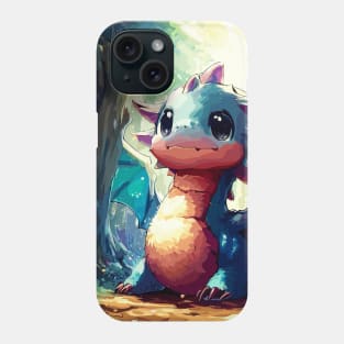 Cute blue dragon Phone Case