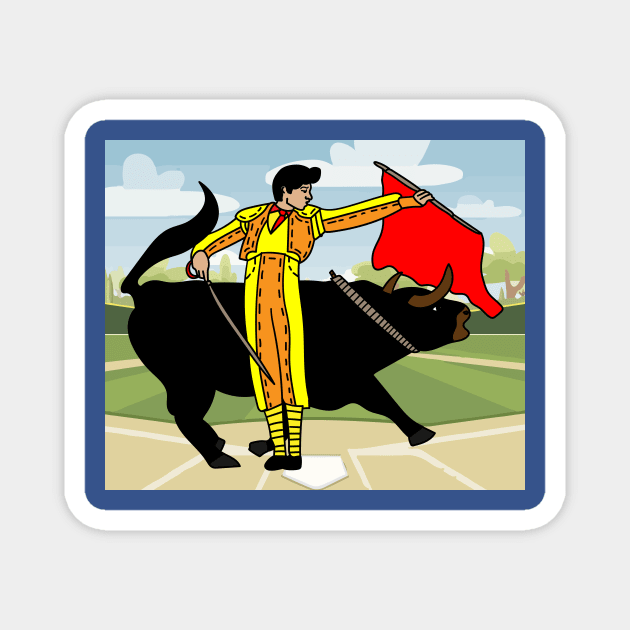 Arena Bullfight Torero Bull Magnet by flofin