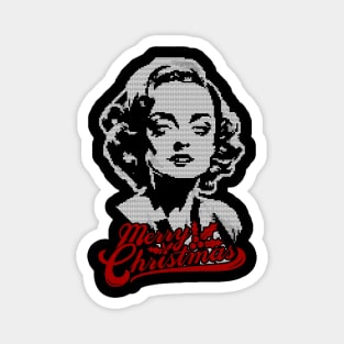 Christmas Bette Davis Magnet