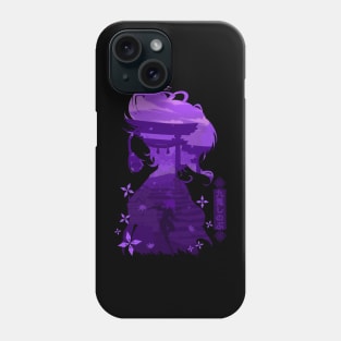 GENSHIN IMPACT KUKI SHINOBU NEGATIVE SPACE Phone Case