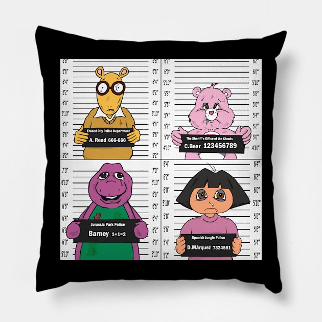 mugshot Pillow by matan kohn