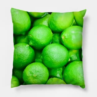 Fresh Limes Print Pillow