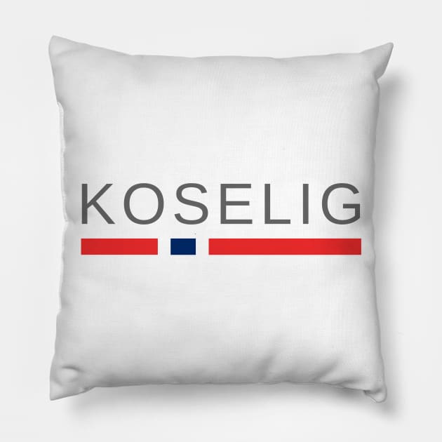 Norway | Koselig! Pillow by tshirtsnorway