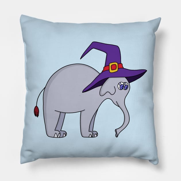 Witch Elephant Pillow by DiegoCarvalho