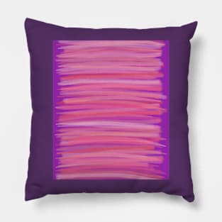 Springtime Blush Pink Brush Strokes Pillow