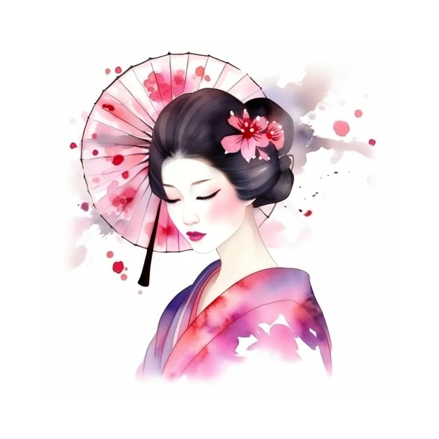 Geisha Japanese Traditional Clothing by Shusha Pusha