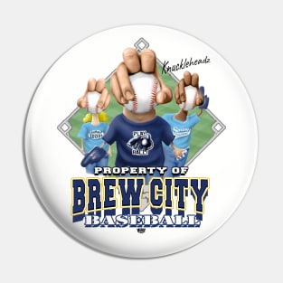 Knucklehead for Brew City Baseball Pin