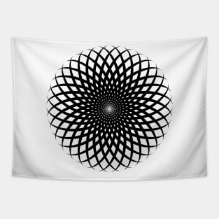 Spiral flower Tapestry