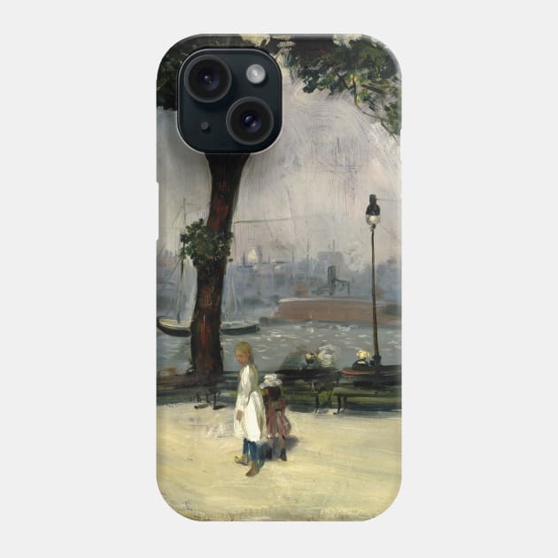 High Resolution William Glackens Painting East River Park 1902 Phone Case by tiokvadrat