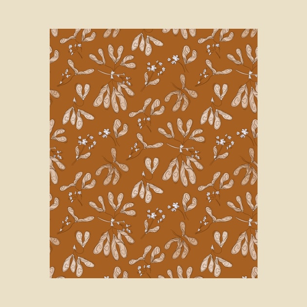 Maple pattern brown by Milatoo