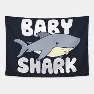 Cute Baby Shark T-Shirt Tapestry