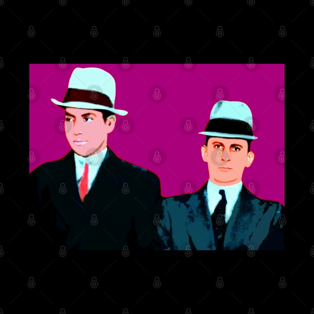 lucky luciano and meyer lansky pop art by oryan80