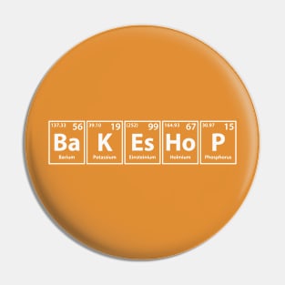 Bakeshop (Ba-K-Es-Ho-P) Periodic Elements Spelling Pin