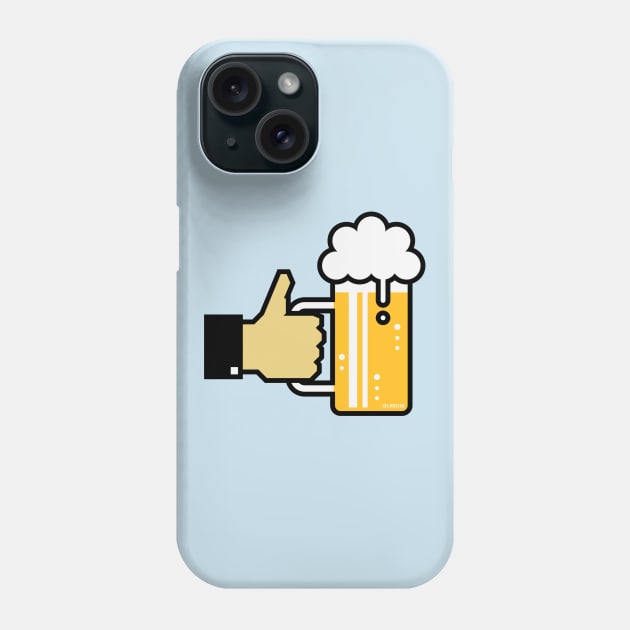 I Like Beer! (Thumb Up / Drinking Team) Phone Case by MrFaulbaum