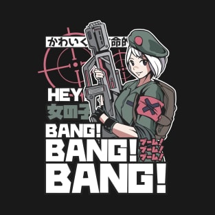 Anime Army Girl T-Shirt