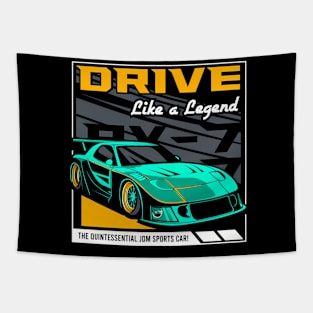 Drive Like A Legend Tapestry