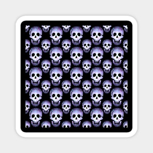 Purple Laughing Skulls Pattern by Cheeky Witch Magnet