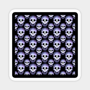 Purple Laughing Skulls Pattern by Cheeky Witch Magnet