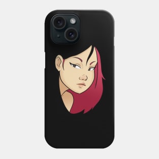 cute serious girl looking Phone Case