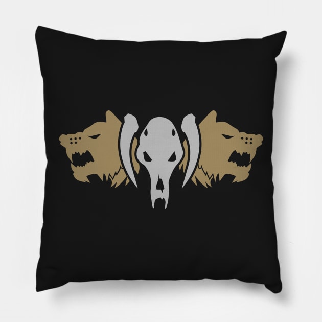 Space Wolves Tabletop Wargaming and Miniatures Addict Pillow by pixeptional