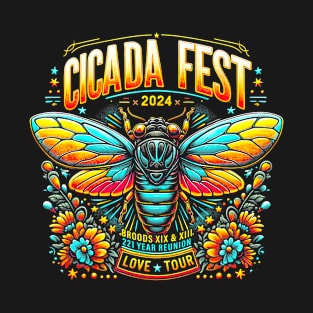 Entomology Cicada Fest 2024 Broods XIX & XIII Love Tour T-Shirt