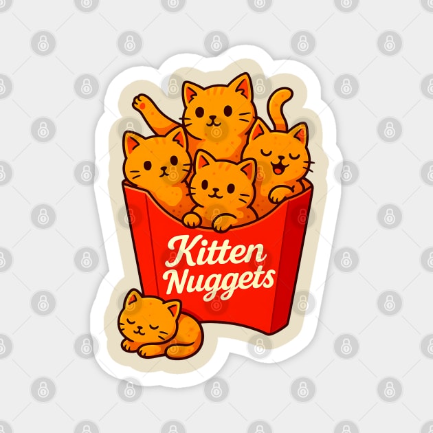 Kitten Nuggets Magnet by UrbanLifeApparel